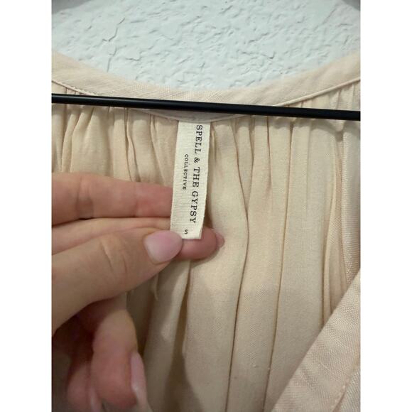 Spell and The Gypsy Linen Mini Almond Dress - Picture 5 of 7